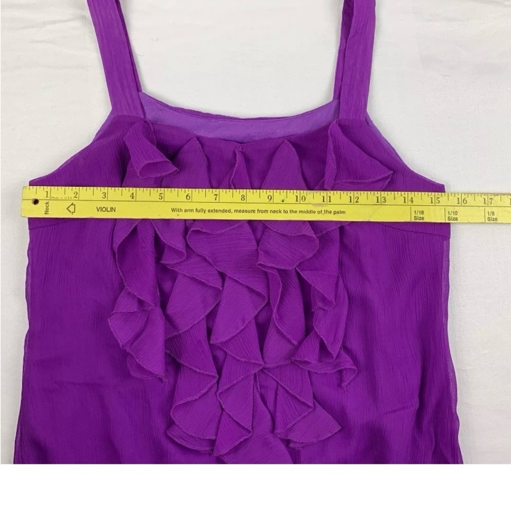 Boston Proper Ruffle Front Blouse- Sz 2 - Picture 9 of 11